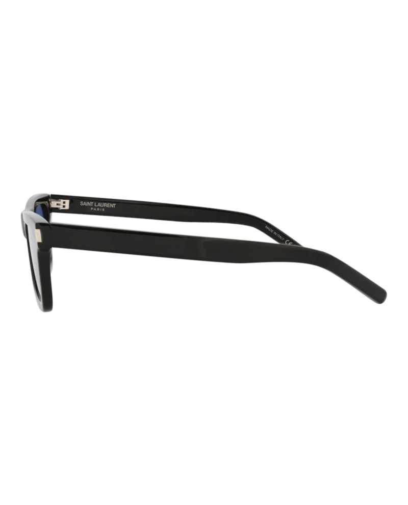 Saint Laurent Square-Frame Acetate Sunglasses Black/Black/Blue (Sl461betty-30011401-009)
