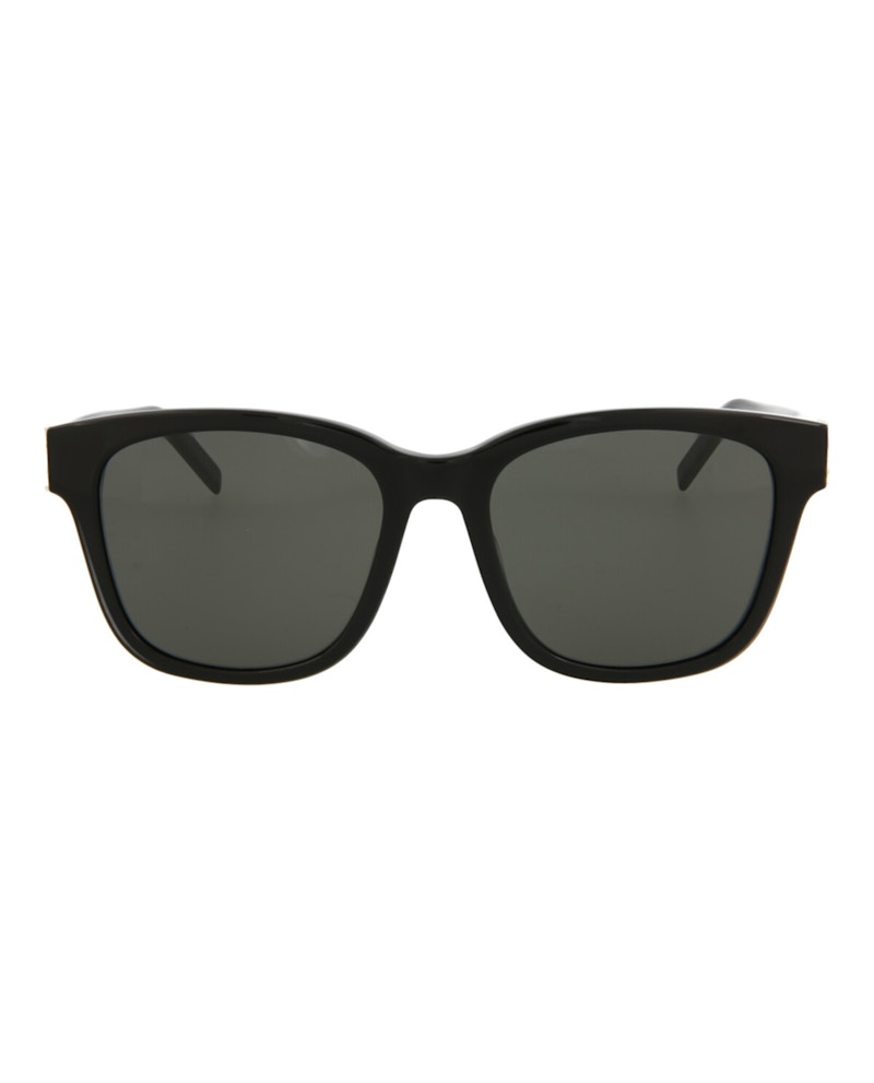 Pre-owned Saint Laurent Squareframe Acetate Sunglasses In Black Black Grey (slm68/30009176/001)