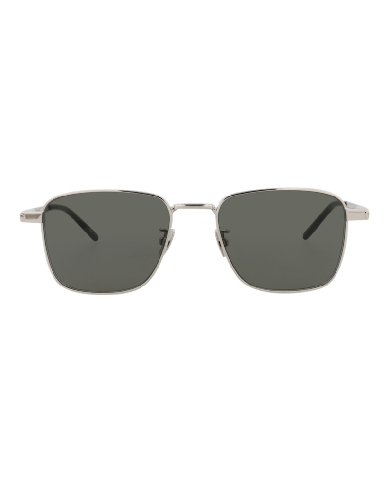 Saint Laurent Square-Frame Metal Sunglasses Silver Silver Saint Laurent Square-Frame Metal Sunglasses Silver Silver