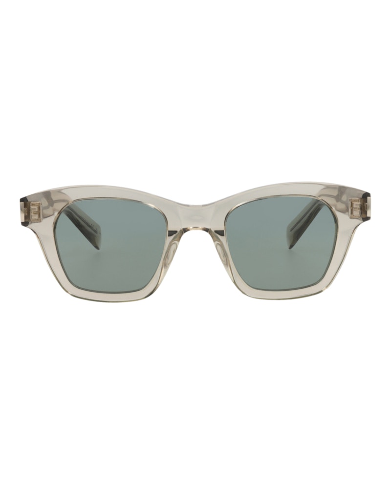 Pre-owned Saint Laurent Squareframe Recycled Acetate Sunglasses In Beige Beige Green (sl592/30014072/005)