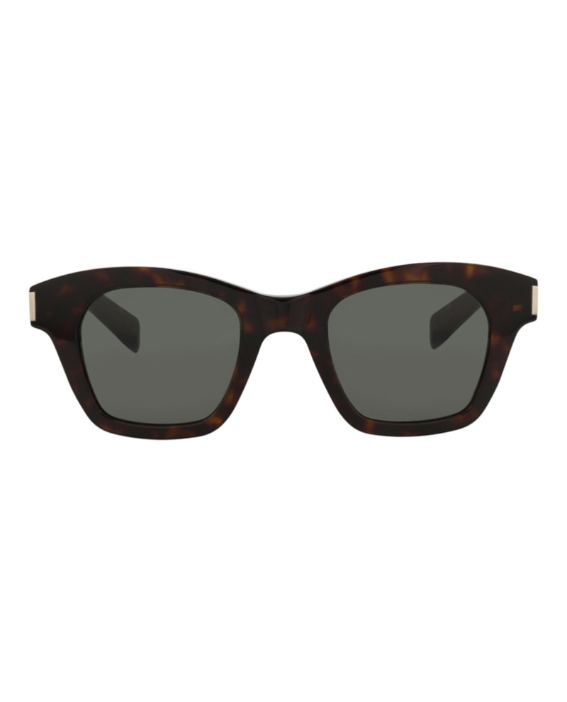 SAINT LAURENT Pre-owned Squareframe Recycled Acetate Sunglasses In Havana Havana Grey (sl592/30014072/002)