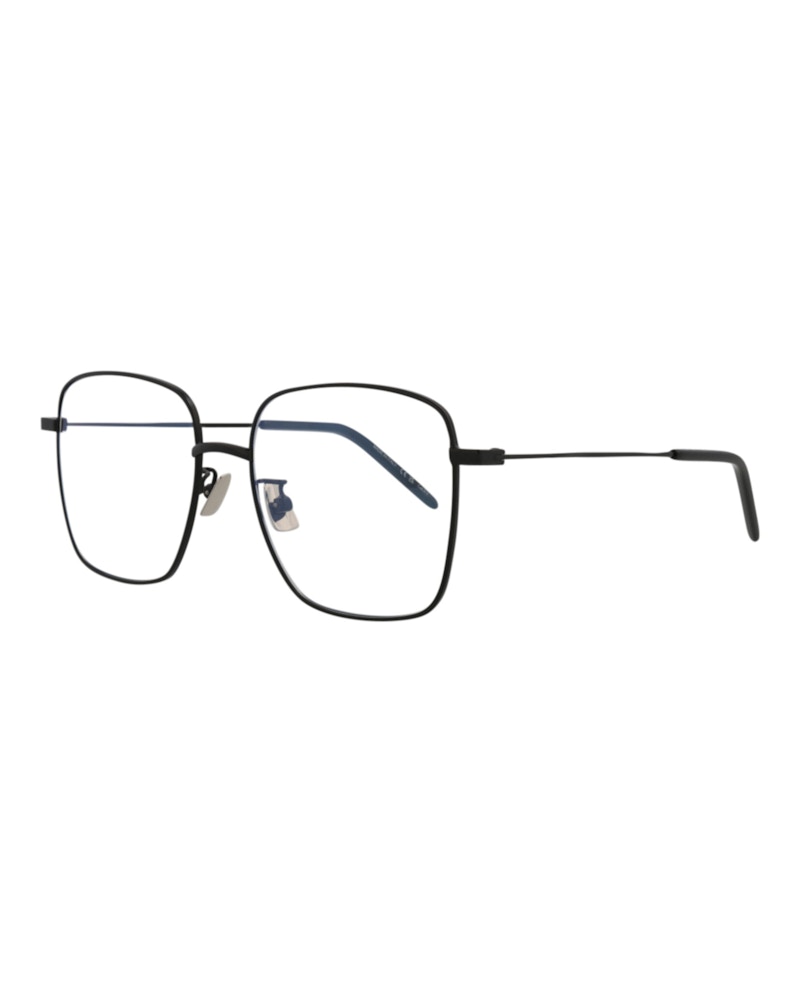 Pre-owned Saint Laurent Women's Square Rectangle Sunglasses/30013170001) In Black/transparent (sl314sun
