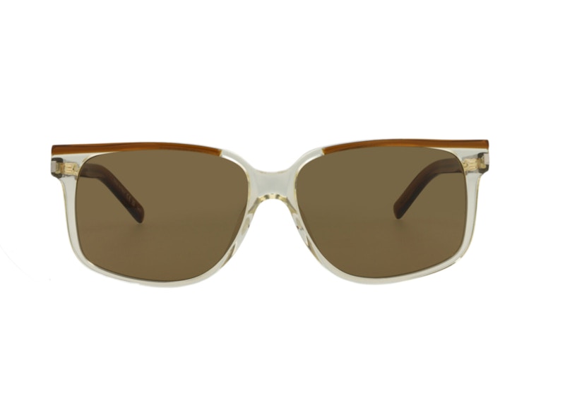 Saint Laurent Square Rectangle Sunglasses Brown (Sl599-30014319-002)