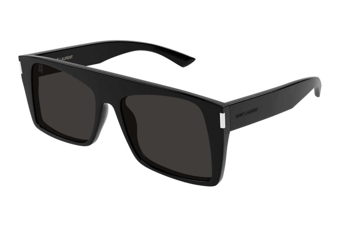 Pre-owned Saint Laurent Square Sunglasses Black/black (sl-651-vitti-001)