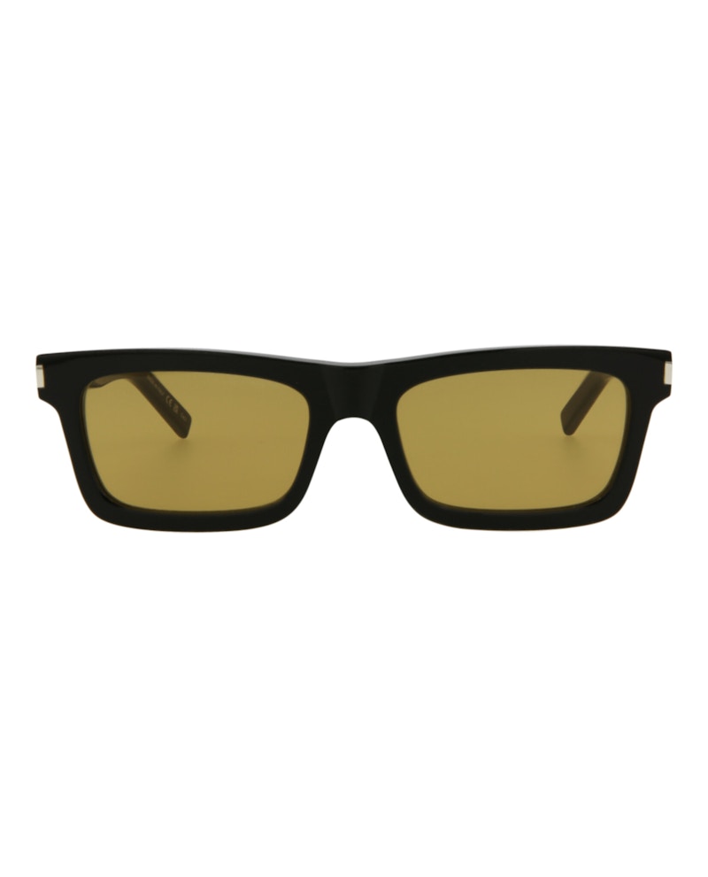 Saint Laurent Square Sunglasses Black/Black/Yellow (Sl461betty-30011401-008)