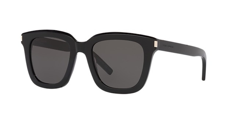 Pre-owned Saint Laurent Square Sunglasses51) In Black/dark Grey (sl465/001