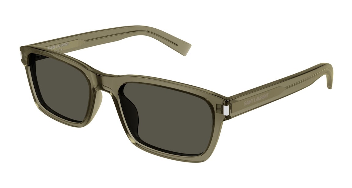 Pre-owned Saint Laurent Square Sunglasses Brown/grey (sl-662-003)