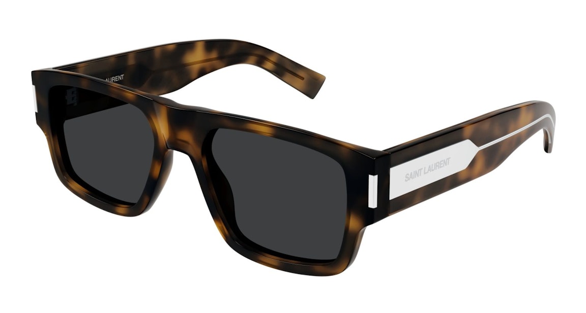 Pre-owned Saint Laurent Square Sunglasses Havana/black (sl-659-002)