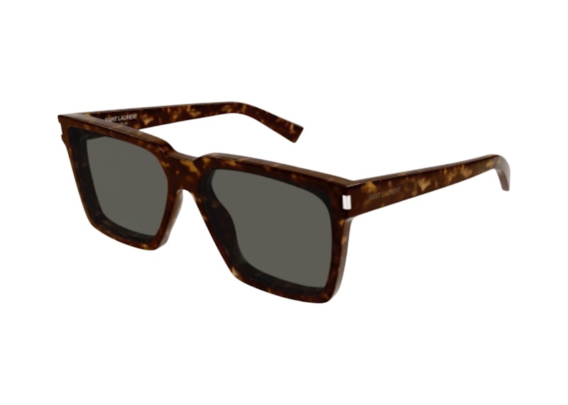 SAINT LAURENT Pre-owned Square Sunglasses F002) In Havana Havana Grey/grey (sl/610