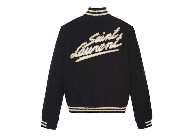 Saint laurent discount black teddy jacket