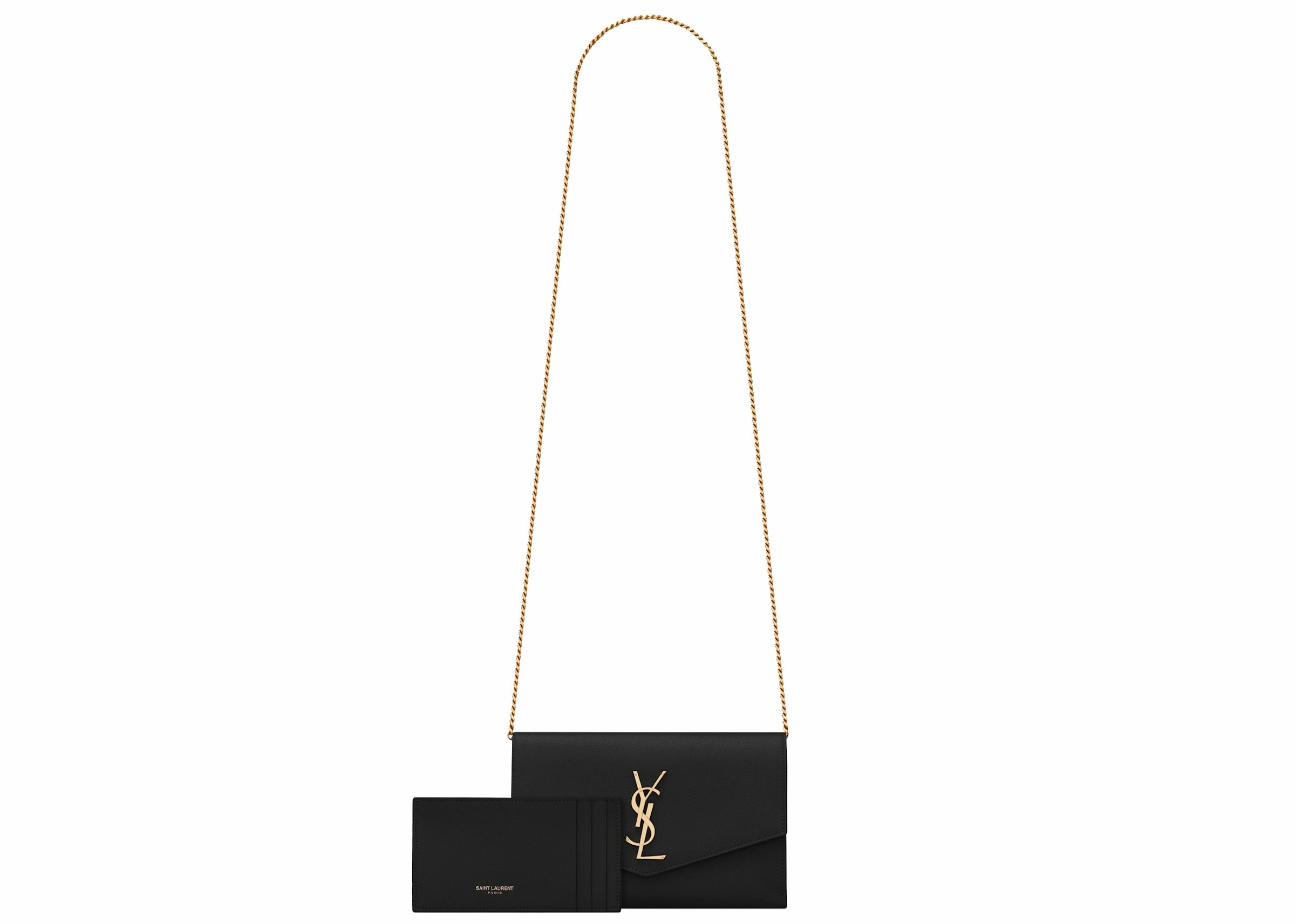 Yves Saint Laurent Uptown Gain de Poudre Crossbody Chain Wallet