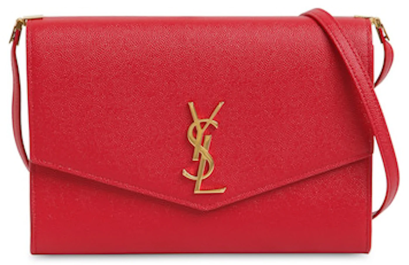 Saint Laurent Uptown Pouch Leather Red