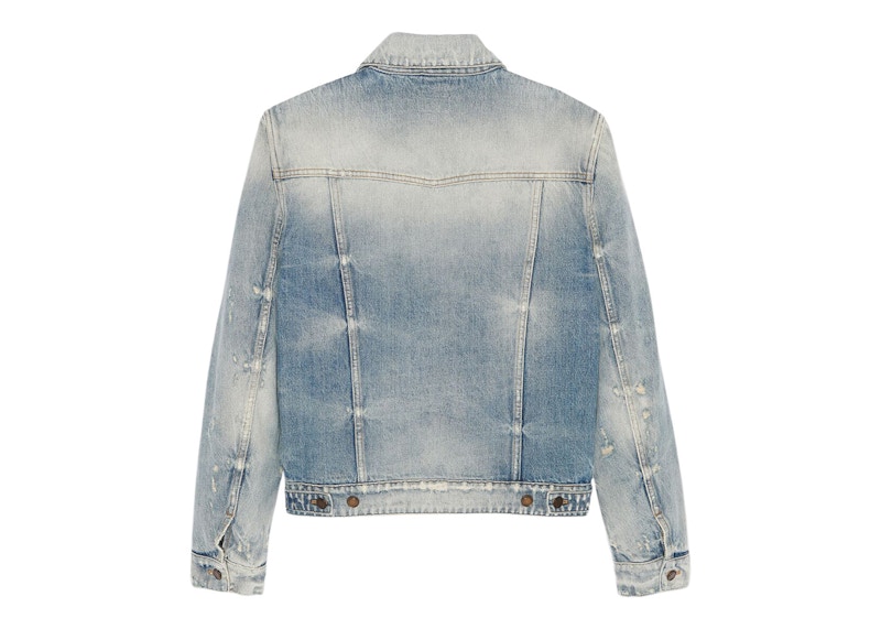 Blue saint slim on sale fit denim jacket