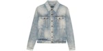 Saint Laurent Women's Boyfriend Denim Jacket Hilton Sky Blue