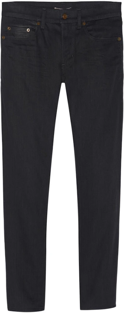 Saint Laurent Women's Cropped Skinny-Fit Denim Jeans Used Black - SS23 - US