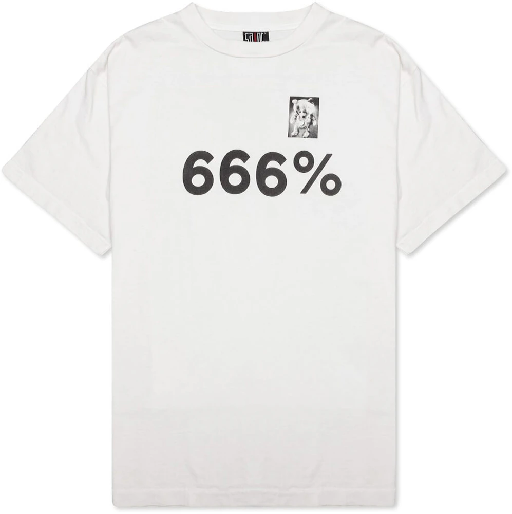 Blæse hemmeligt søskende Saint Michael 666 T-shirt White Men's - US
