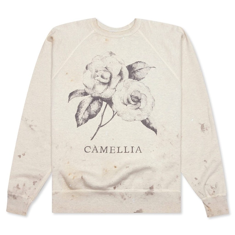 Saint Michael Camellia Raglan Sweatshirt Grey Men's - US