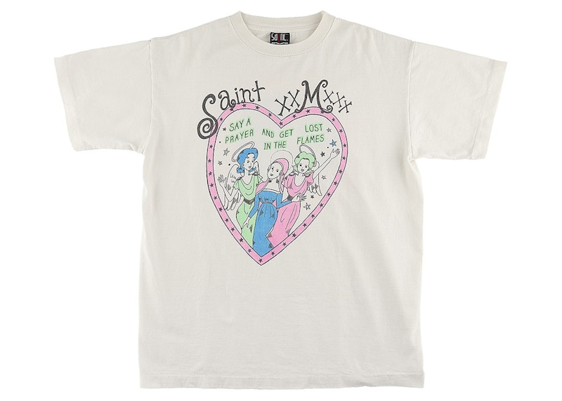 Saint Michael Heart T-shirt White - SS21 メンズ - JP