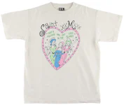 Saint Michael Heart T-shirt White