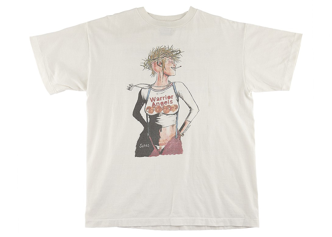 Saint Michael Punk Girl T-shirt White メンズ - SS21 - JP