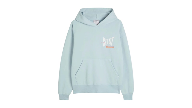 Saint Michael Ribbon Hoodie Baby Blue