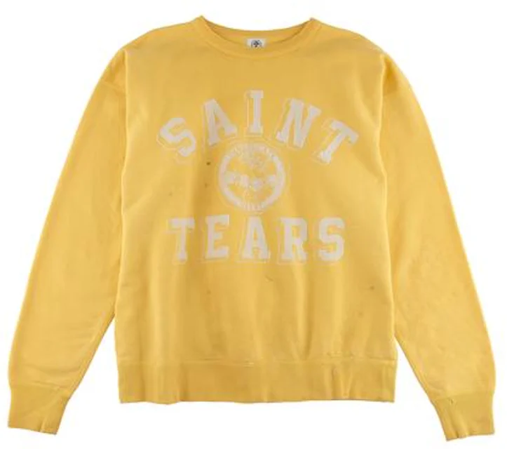 Saint Michael x Denim Tears Crewneck Sweatshirt Yellow Men's