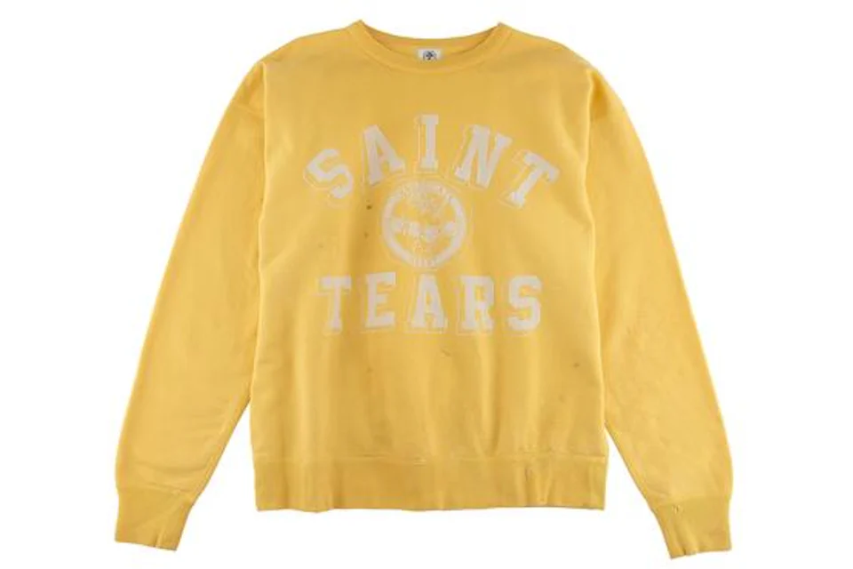 Saint Michael x Denim Tears Crewneck Sweatshirt Yellow Men's