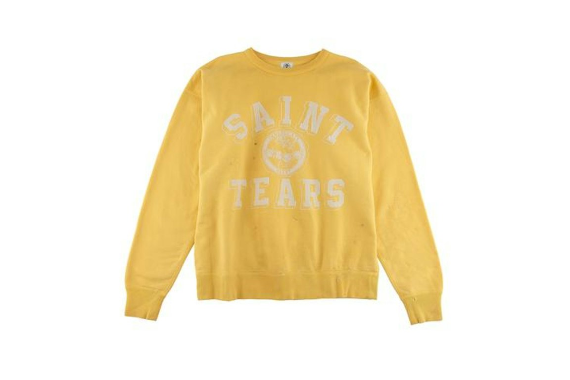 Pre-owned Saint Michael X Denim Tears Crewneck Sweatshirt Yellow