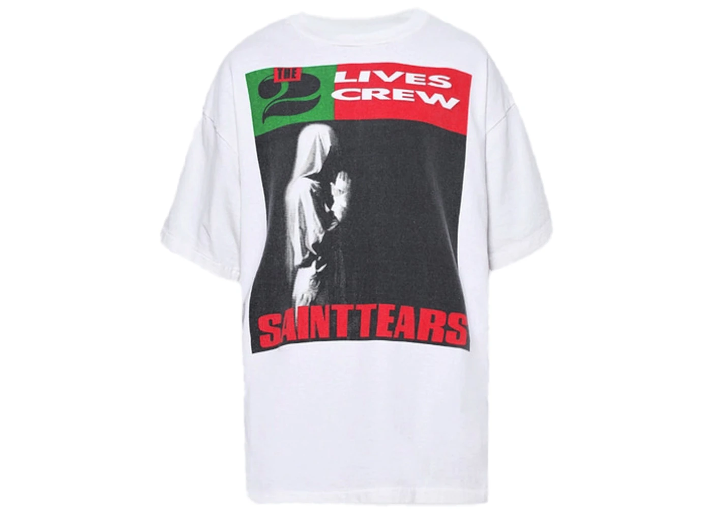 Saint Michael x Denim Tears Lives Crew T-shirt White Men's SS24 US