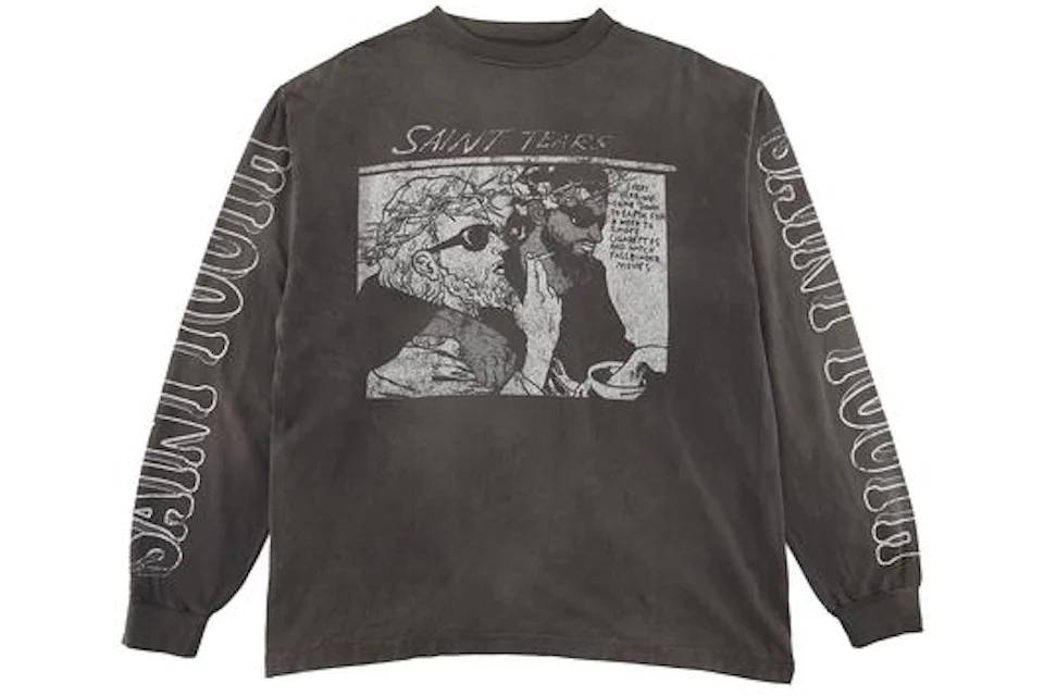Saint Michael x Denim Tears Saint Tears L/S T-shirt Black Men's - FW21 - US