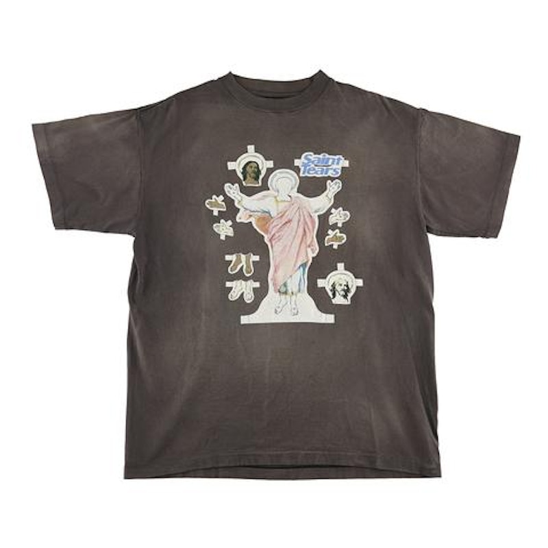 Saint Michael x Denim Tears Saint Tears T-shirt Black Herren