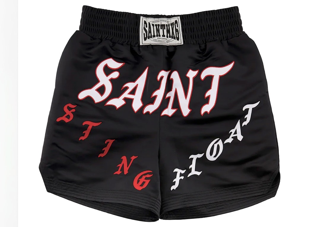 Pre-owned Saint Mxxxxxx Boxing Shorts Black
