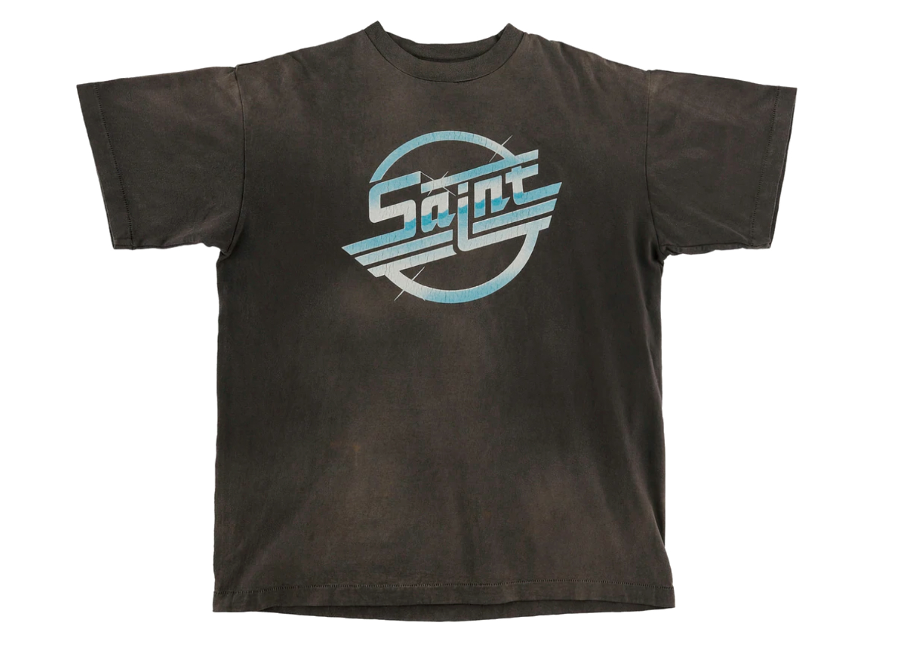 Saint Mxxxxxx Circle.S T-Shirt Vintage Black Men's - SS22 - US