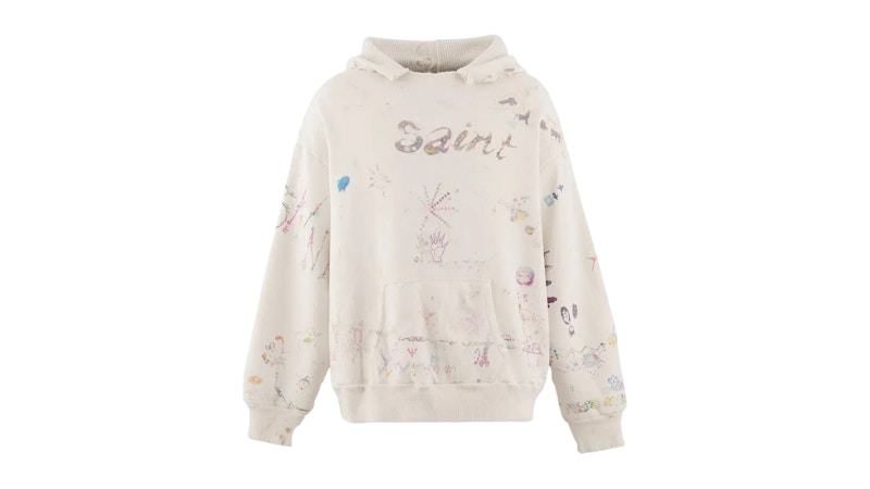 トップス SAINT Mxxxxxx COCO_DOUBLE FACE HOODIE Saint Mxxxxxx Coco Double Face Hoodie White Men's - SS26 - US