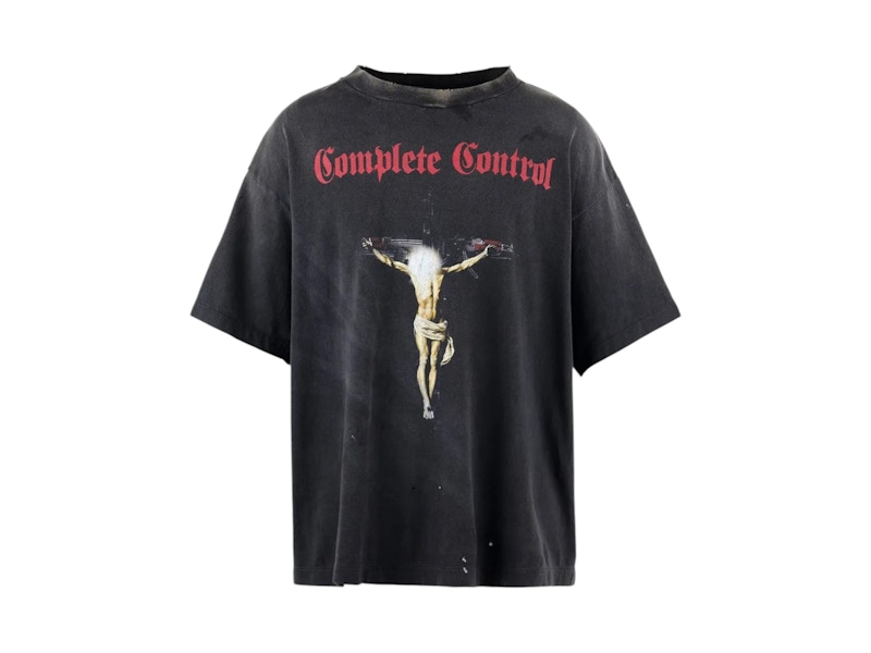 Saint Mxxxxxx Complete Contrl SS T-shirt Black Men's - SS25 - US