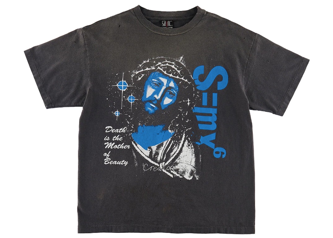 Pre-owned Saint Mxxxxxx Death Is Mthr T-shirt Vintage Black