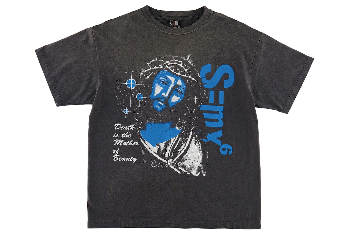 Pre-owned Saint Mxxxxxx Death Is Mthr T-shirt Vintage Black