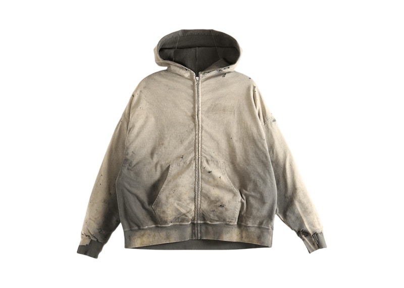Saint Mxxxxxx Double Face Zip Hoodie Tan 男装- CN