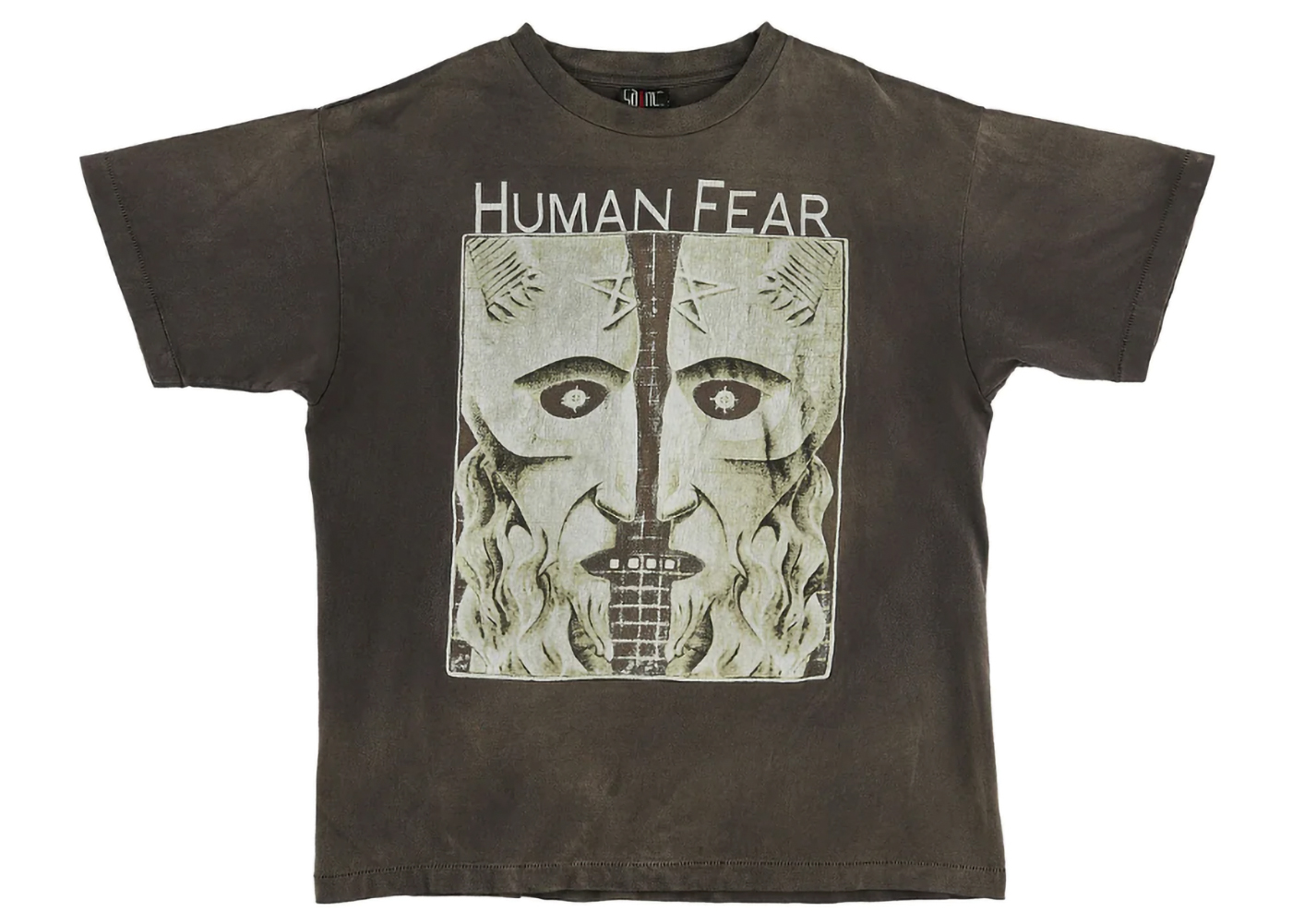 Saint Mxxxxxx Human Fear T-Shirt Vintage Black