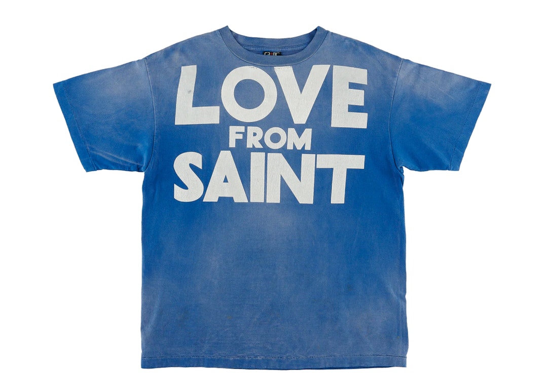 Pre-owned Saint Mxxxxxx Love From Saint T-shirt Vintage Blue