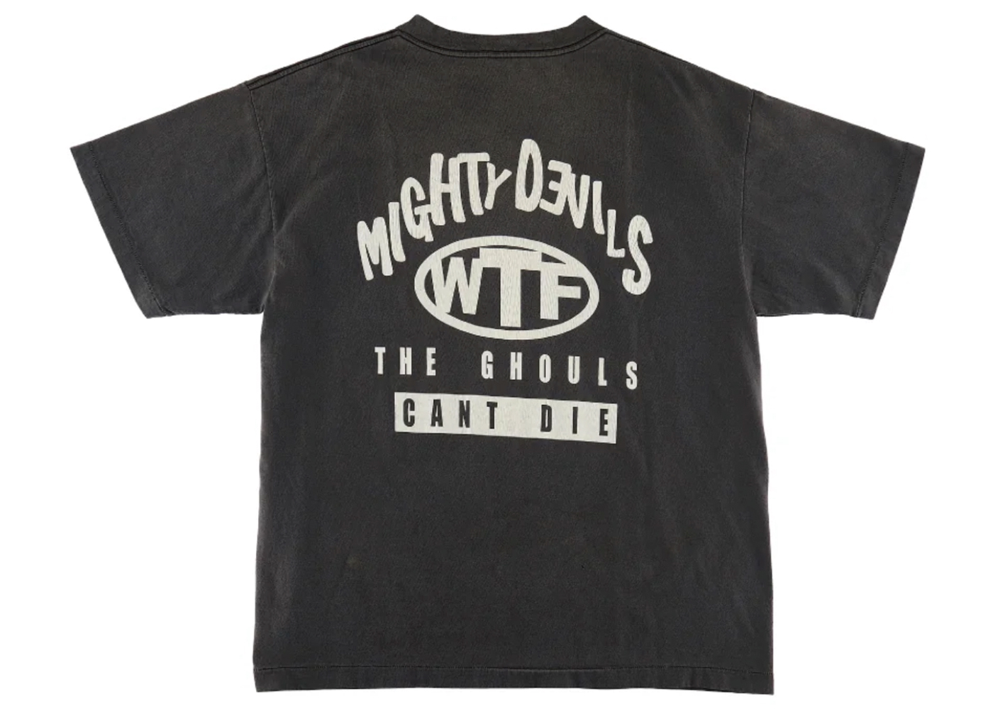 Saint Mxxxxxx Might Devils T-Shirt Vintage Black - SS23 - KR