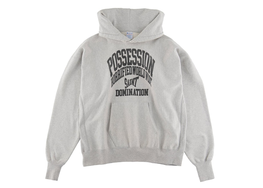 Pre-owned Saint Mxxxxxx Possesion Hoodie Grey