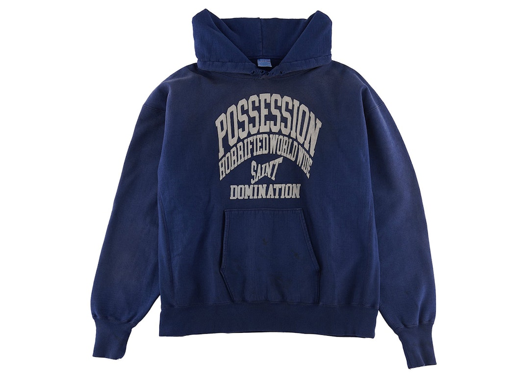 Pre-owned Saint Mxxxxxx Possesion Hoodie Navy