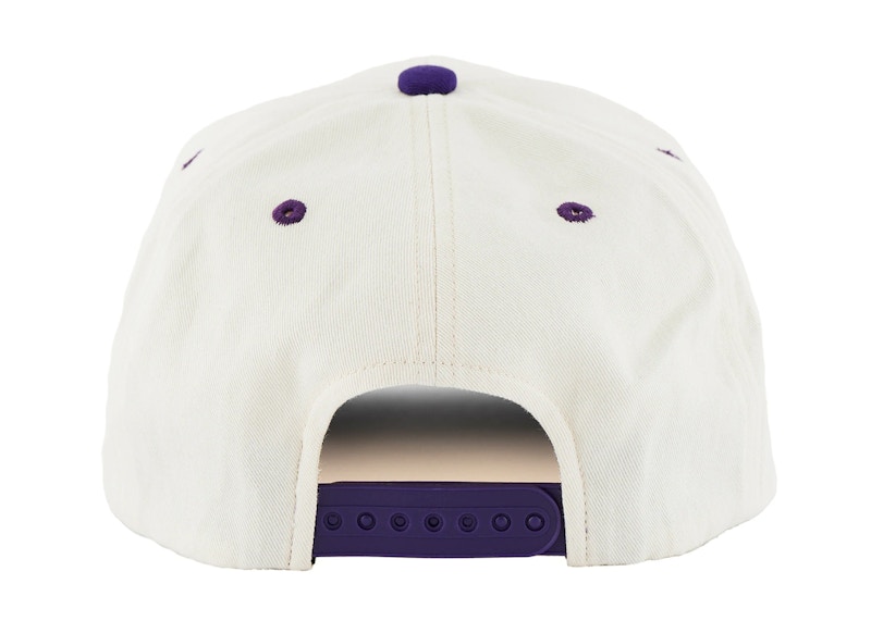 Saint Mxxxxxx Saint Circle Logo Cap White Purple Men's - SS22 - GB