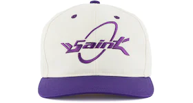 Saint Mxxxxxx Saint Circle Logo Cap White Purple
