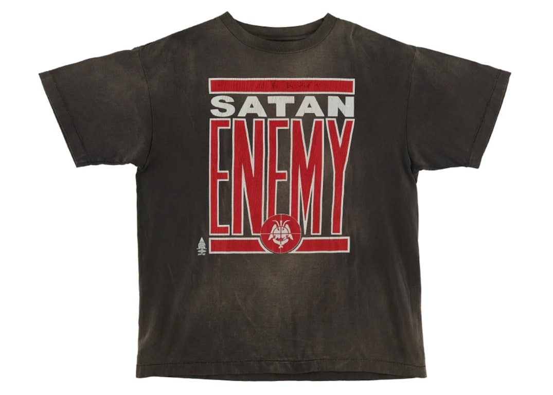 Pre-owned Saint Mxxxxxx Saint Enemy Tee Black Red