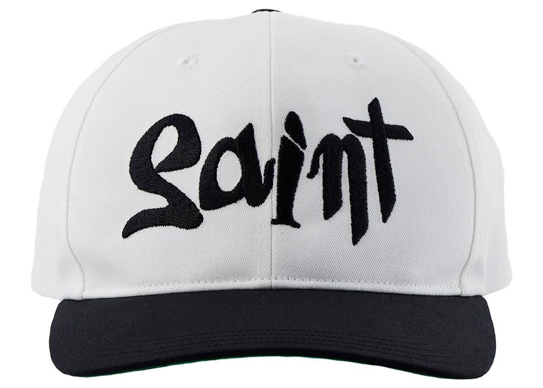 Pre-owned Saint Mxxxxxx Saint Logo Cap White Black