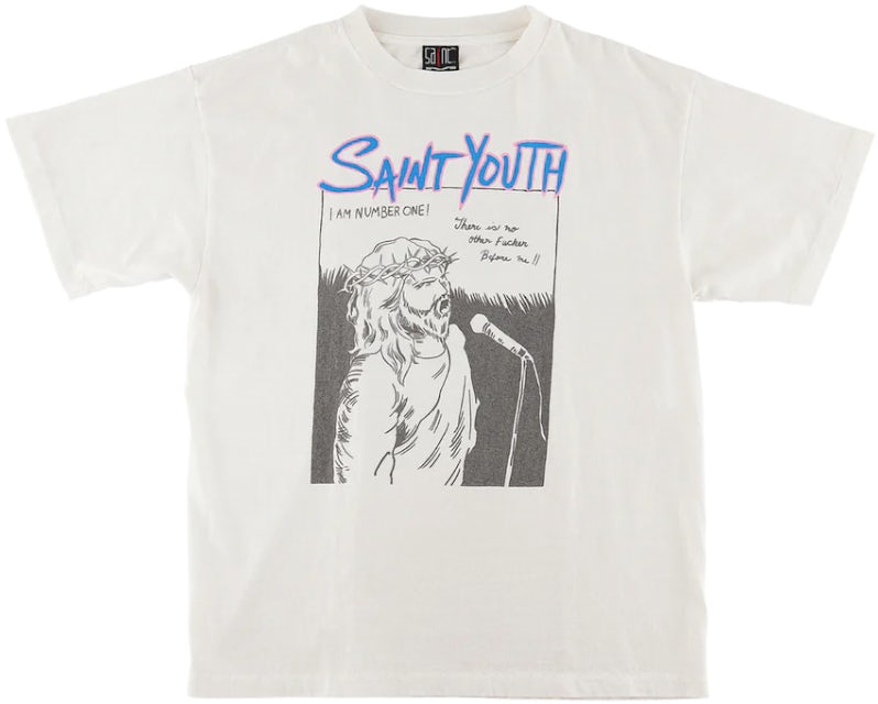 landing Grusom igennem Saint Mxxxxxx Saint Youth T-Shirt Vintage White - FW22 Men's - US