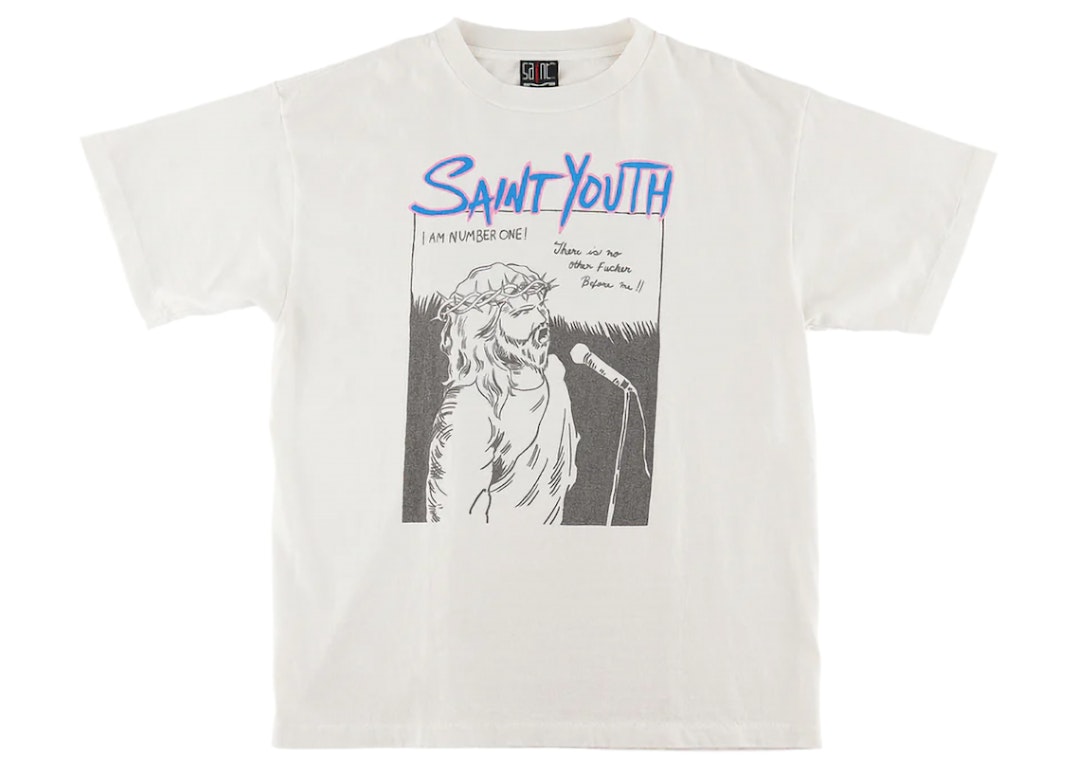 Pre-owned Saint Mxxxxxx Saint Youth T-shirt Vintage White