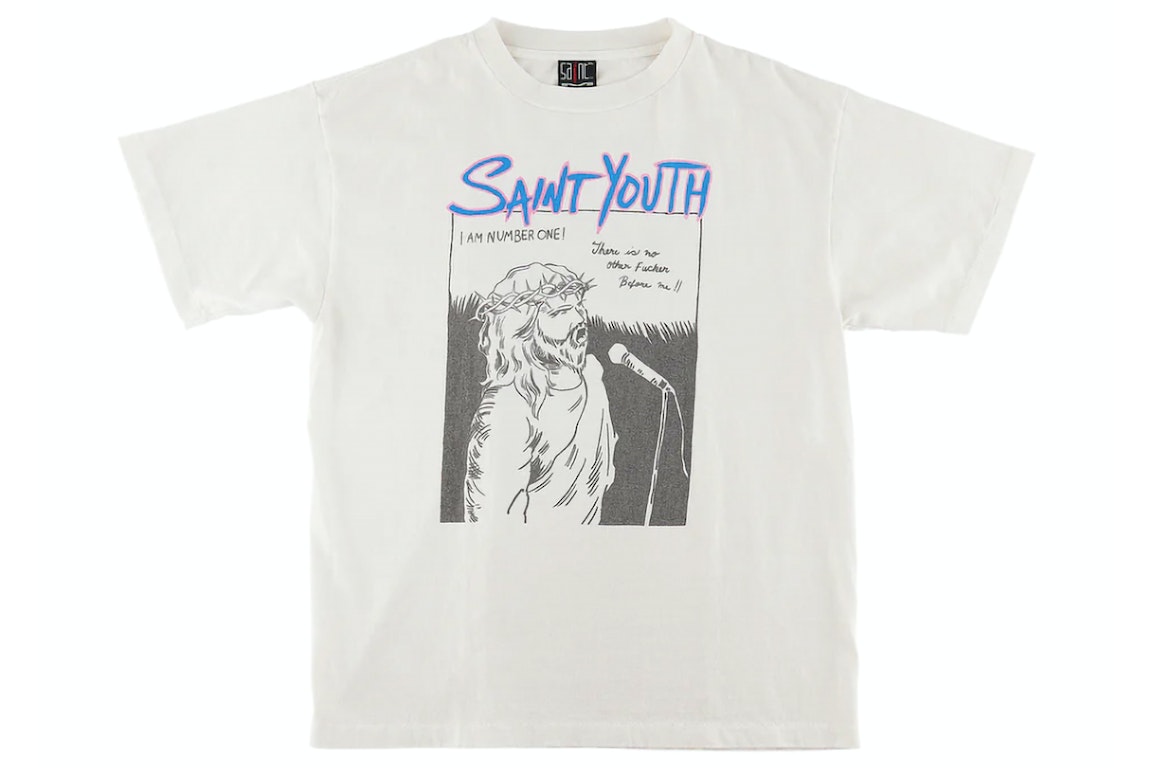 Pre-owned Saint Mxxxxxx Saint Youth T-shirt Vintage White